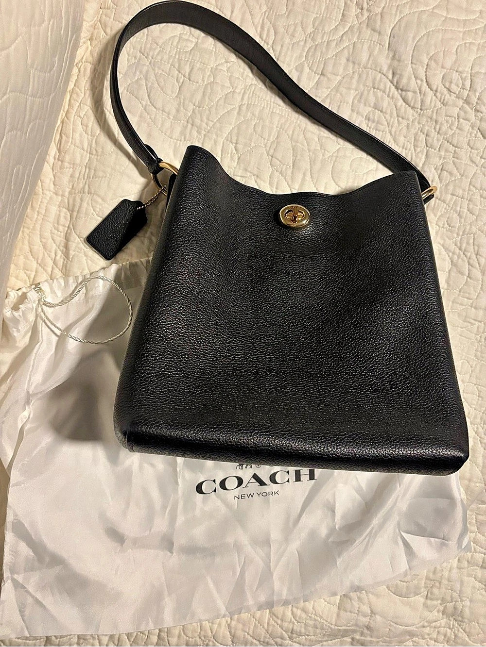 Coach Charlie Bucket Bag Black Shoulder Bag